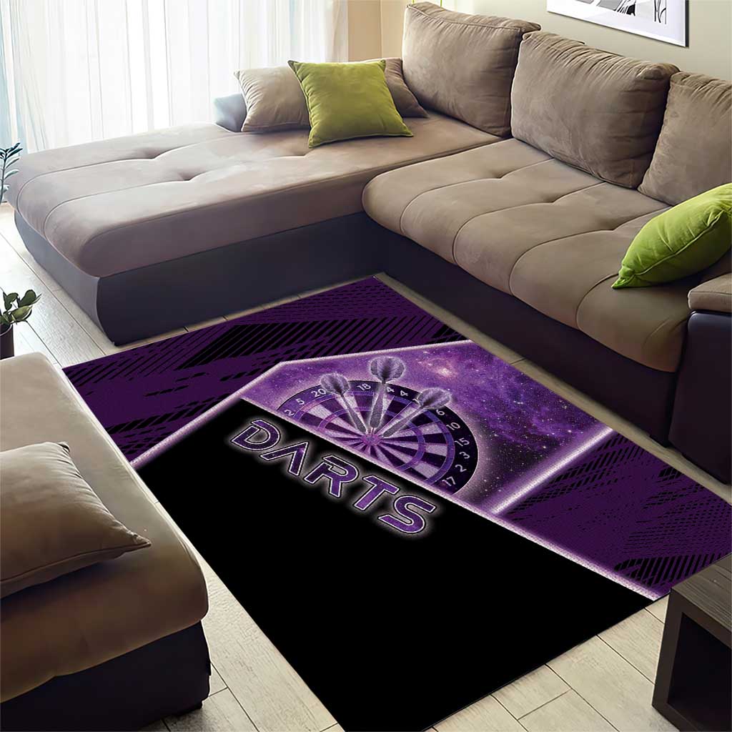 Darts Area Rug Galaxy Style Purple - Wonder Print Shop