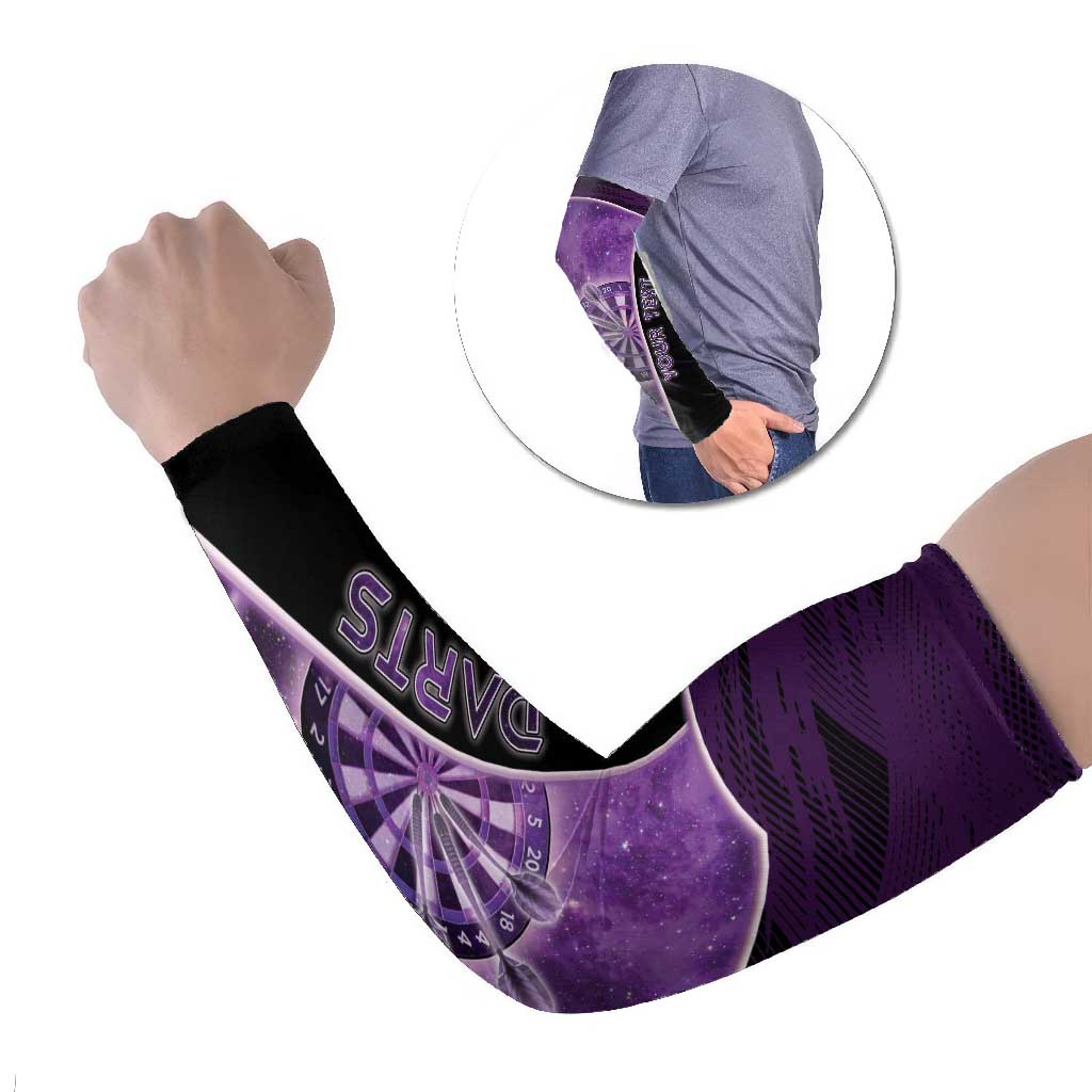 Personalized Darts Arm Sleeves Galaxy Style Purple - Wonder Print Shop
