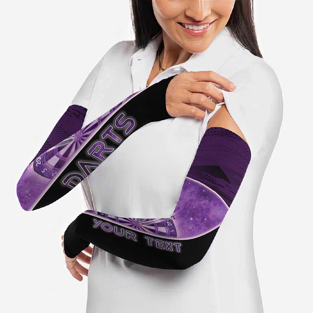 Personalized Darts Arm Sleeves Galaxy Style Purple - Wonder Print Shop
