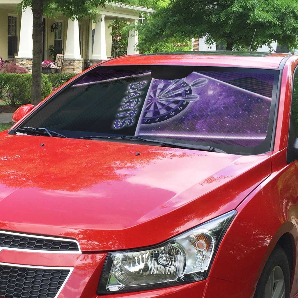 Darts Auto Sun Shade Galaxy Style Purple - Wonder Print Shop