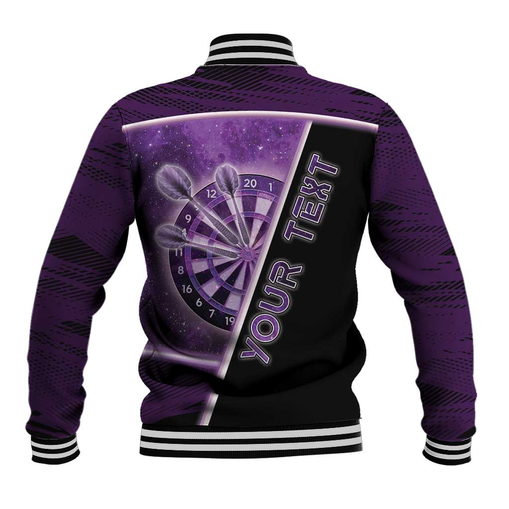 Personalized Darts Baseball Jacket Galaxy Style Purple - Wonder Print Shop