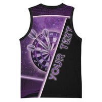 Personalized Darts Basketball Jersey Galaxy Style Purple - Wonder Print Shop