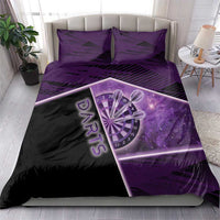 Darts Bedding Set Galaxy Style Purple - Wonder Print Shop