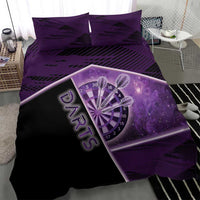 Darts Bedding Set Galaxy Style Purple - Wonder Print Shop