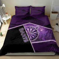 Darts Bedding Set Galaxy Style Purple - Wonder Print Shop