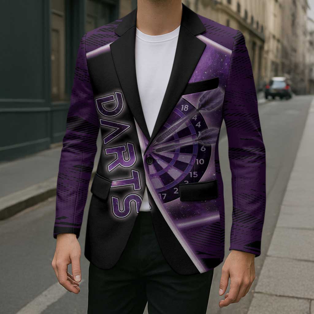Personalized Darts Blazer Galaxy Style Purple - Wonder Print Shop