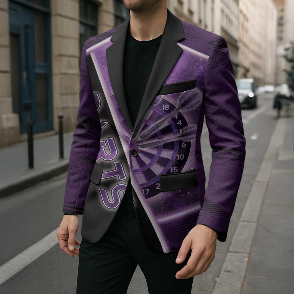 Personalized Darts Blazer Galaxy Style Purple - Wonder Print Shop