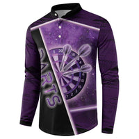 Personalized Darts Button Sweatshirt Galaxy Style Purple - Wonder Print Shop