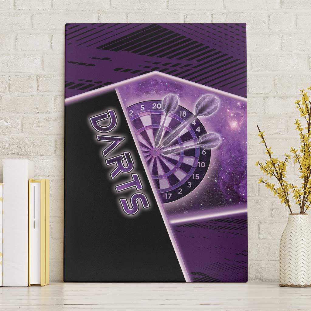Darts Canvas Wall Art Galaxy Style Purple - Wonder Print Shop