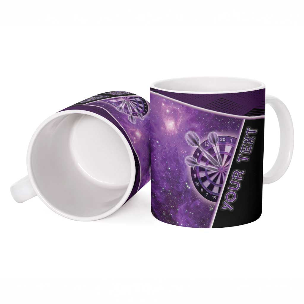 Darts Ceramic Mug Galaxy Style Purple - Wonder Print Shop