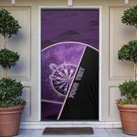 Personalized Darts Door Cover Galaxy Style Purple - Wonder Print Shop
