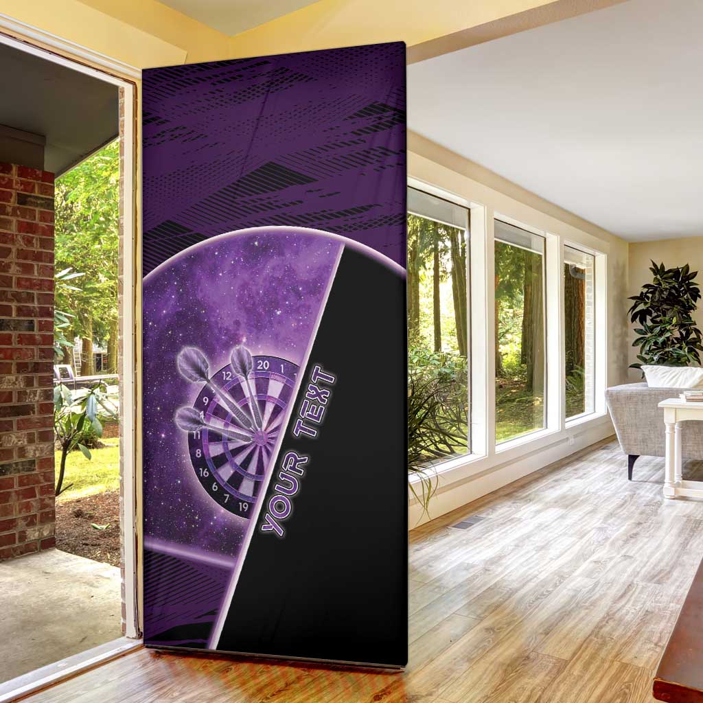 Personalized Darts Door Cover Galaxy Style Purple - Wonder Print Shop