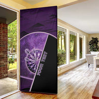 Personalized Darts Door Cover Galaxy Style Purple - Wonder Print Shop