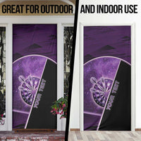 Personalized Darts Door Cover Galaxy Style Purple - Wonder Print Shop