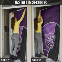 Personalized Darts Door Cover Galaxy Style Purple - Wonder Print Shop