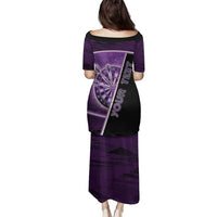 Personalized Darts Family Matching Puletasi and Hawaiian Shirt Galaxy Style Purple - Wonder Print Shop
