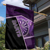 Darts Garden Flag Galaxy Style Purple - Wonder Print Shop