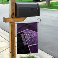 Darts Garden Flag Galaxy Style Purple - Wonder Print Shop