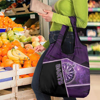 Darts Grocery Bag Galaxy Style Purple - Wonder Print Shop