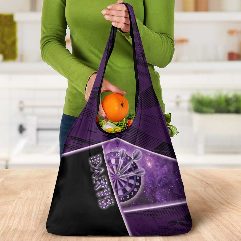 Darts Grocery Bag Galaxy Style Purple - Wonder Print Shop