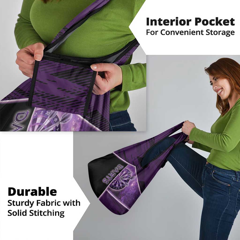 Darts Grocery Bag Galaxy Style Purple - Wonder Print Shop