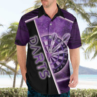 Personalized Darts Hawaiian Shirt Galaxy Style Purple - Wonder Print Shop