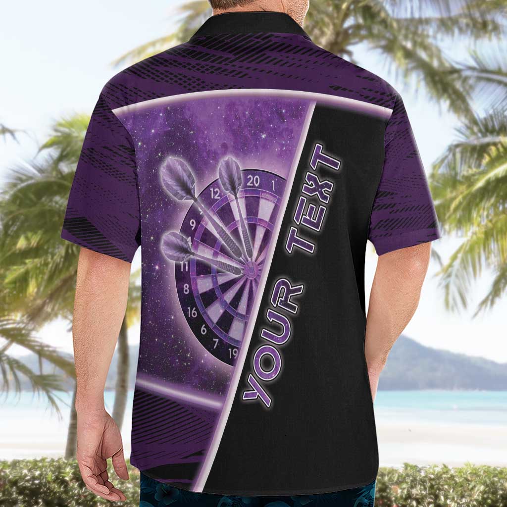 Personalized Darts Hawaiian Shirt Galaxy Style Purple - Wonder Print Shop