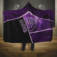 Darts Hooded Blanket Galaxy Style Purple - Wonder Print Shop