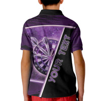 Personalized Darts Kid Polo Shirt Galaxy Style Purple - Wonder Print Shop