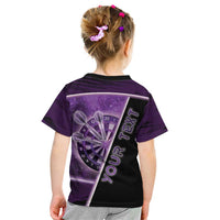 Personalized Darts Kid T Shirt Galaxy Style Purple - Wonder Print Shop