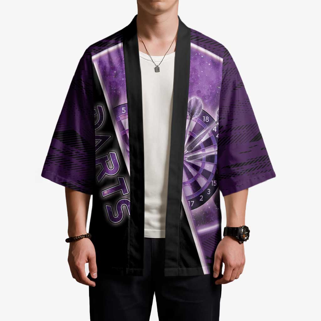 Personalized Darts Kimono Galaxy Style Purple - Wonder Print Shop