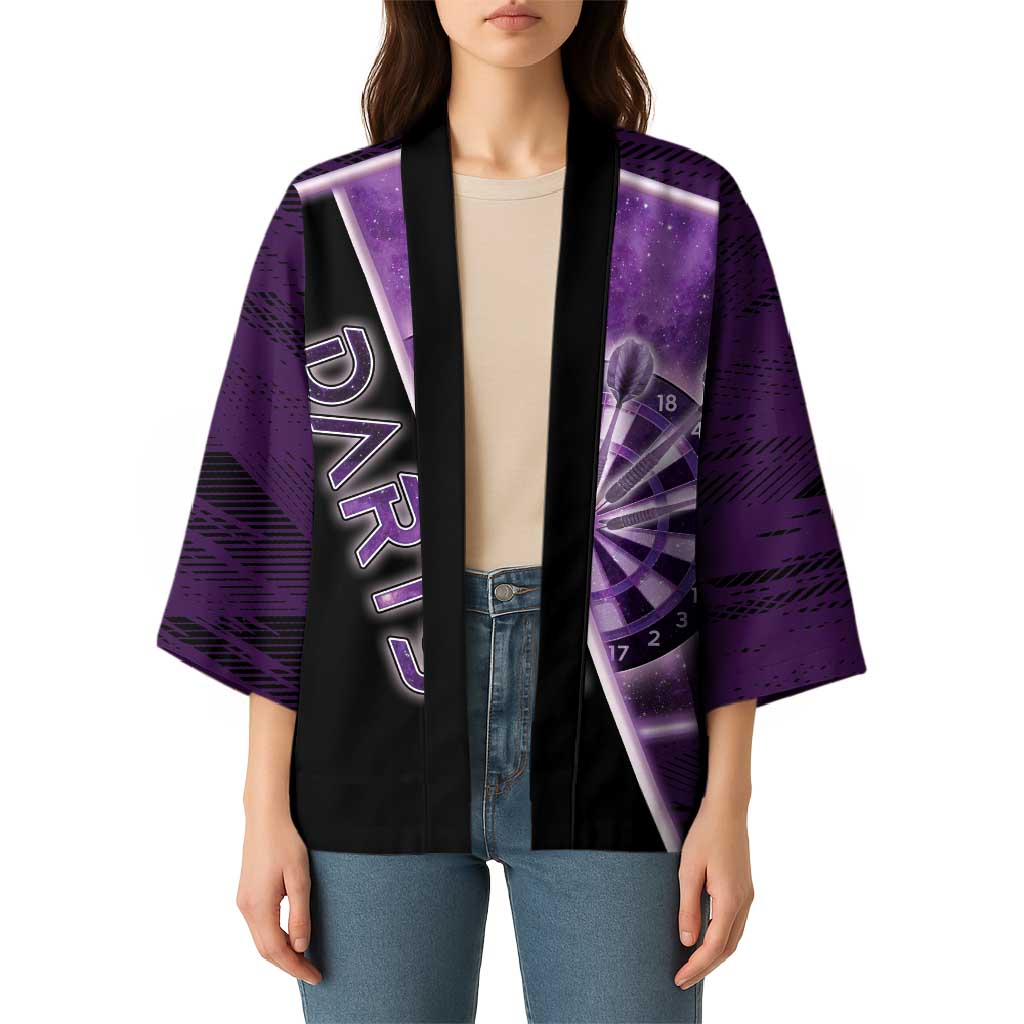 Personalized Darts Kimono Galaxy Style Purple - Wonder Print Shop