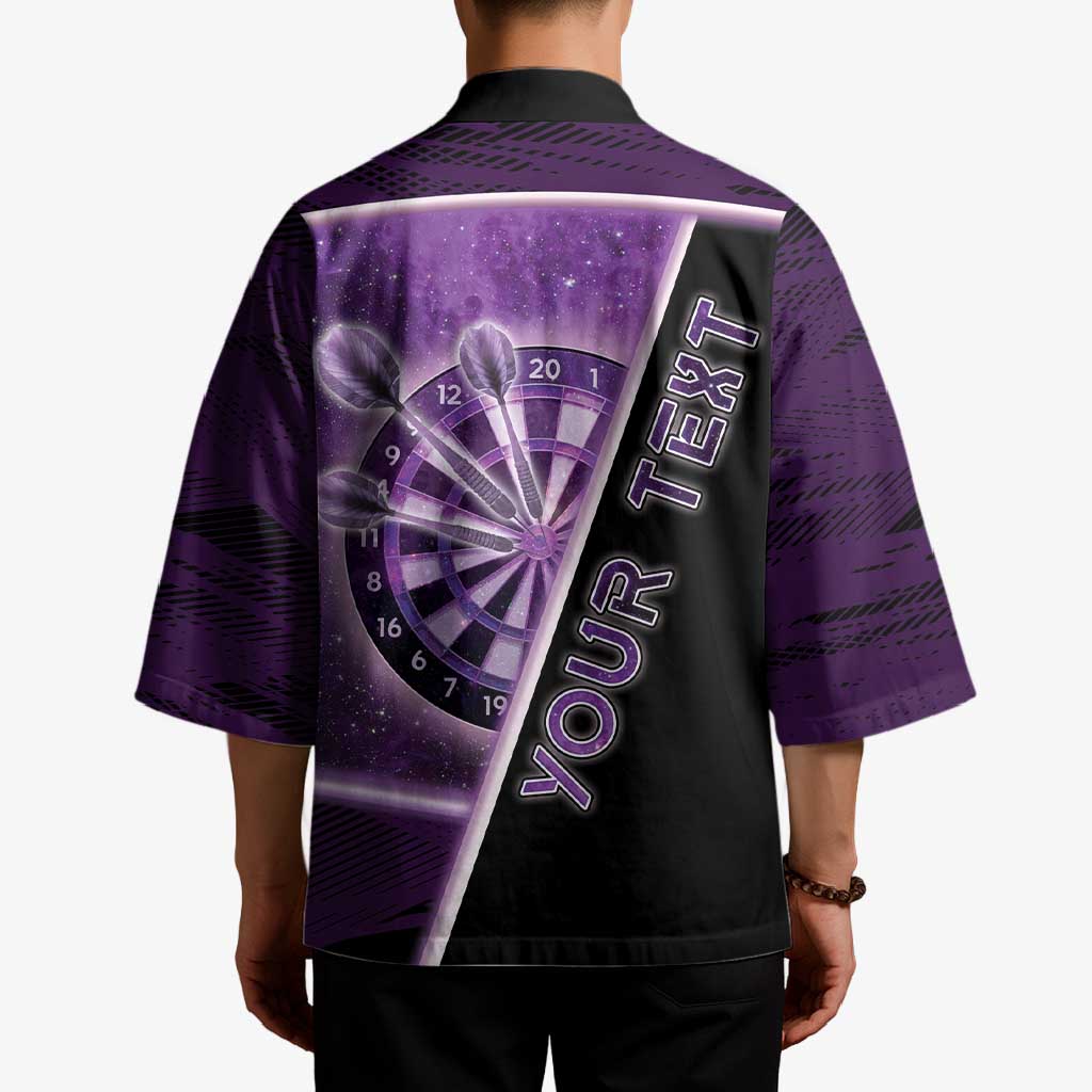 Personalized Darts Kimono Galaxy Style Purple - Wonder Print Shop