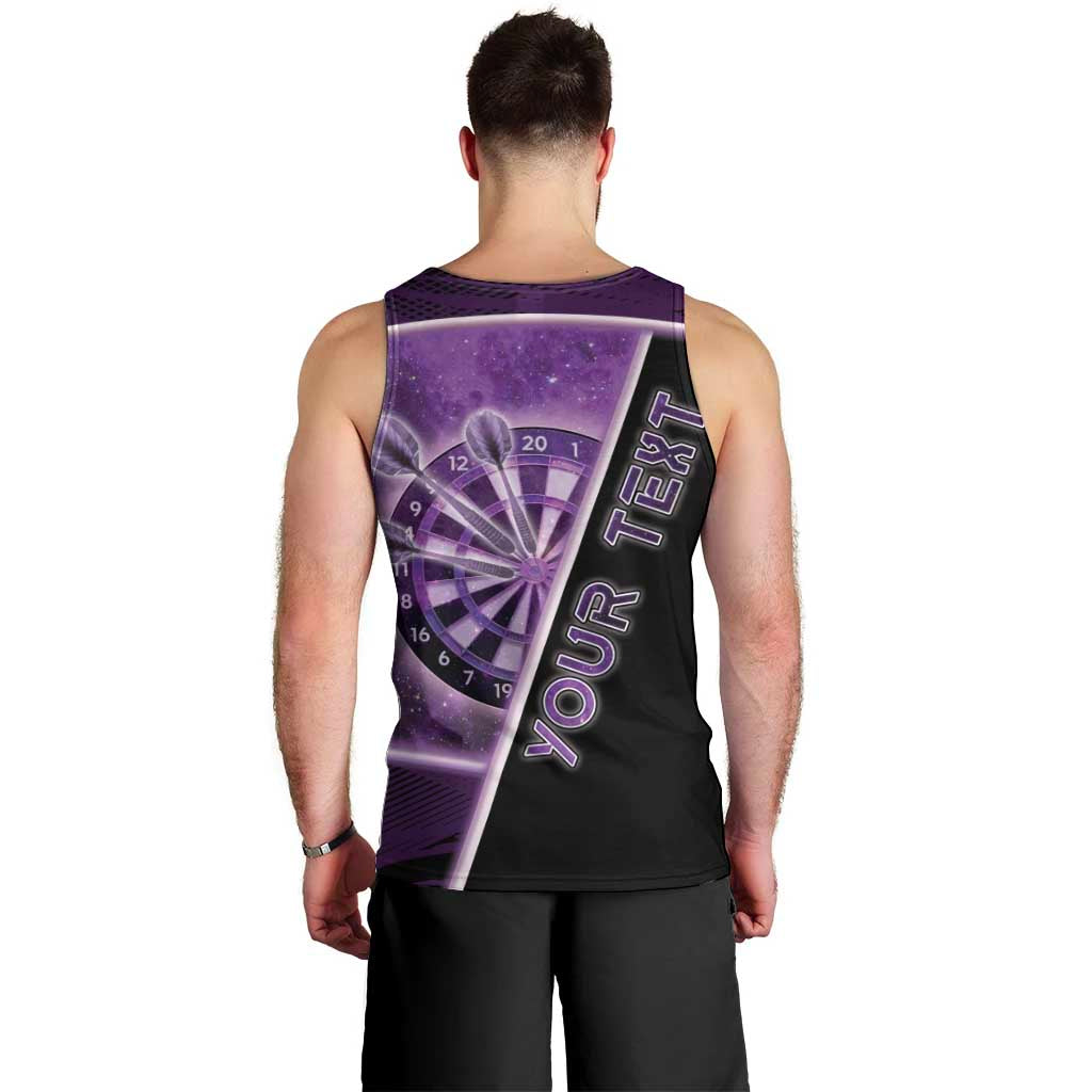 Personalized Darts Men Tank Top Galaxy Style Purple - Wonder Print Shop