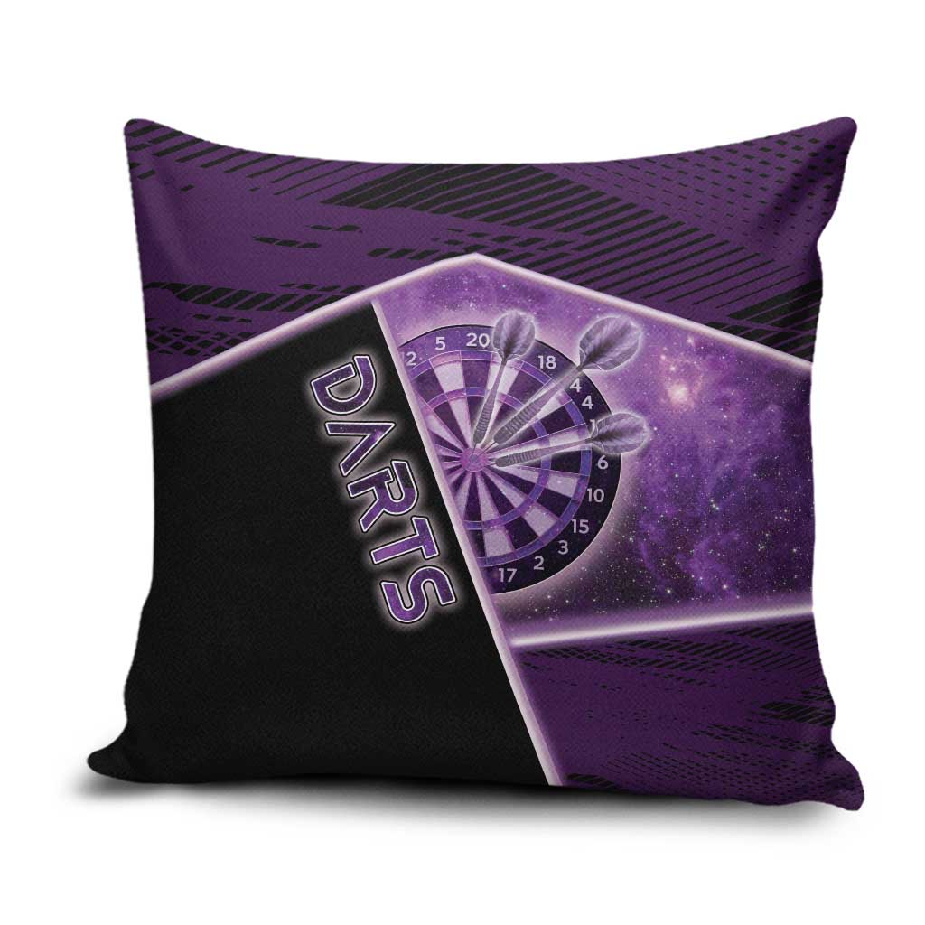 Darts Pillow Cover Galaxy Style Purple - Wonder Print Shop