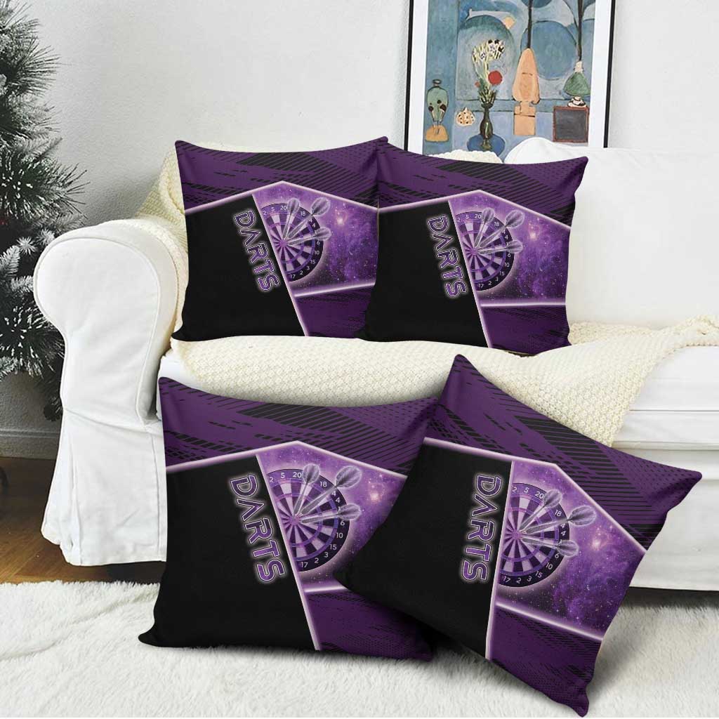 Darts Pillow Cover Galaxy Style Purple - Wonder Print Shop