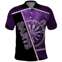 Personalized Darts Polo Shirt Galaxy Style Purple - Wonder Print Shop