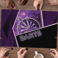 Darts Puzzle Galaxy Style Purple - Wonder Print Shop