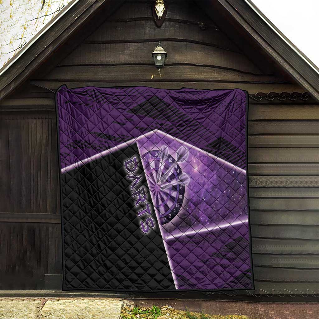 Darts Quilt Galaxy Style Purple - Wonder Print Shop
