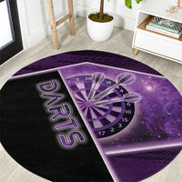 Darts Round Carpet Galaxy Style Purple - Wonder Print Shop