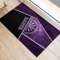 Darts Rubber Doormat Galaxy Style Purple - Wonder Print Shop