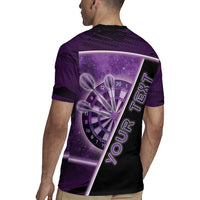 Personalized Darts Rugby Jersey Galaxy Style Purple - Wonder Print Shop