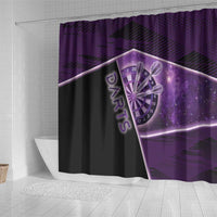 Darts Shower Curtain Galaxy Style Purple - Wonder Print Shop