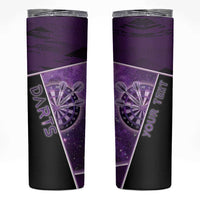 Personalized Darts Skinny Tumbler Galaxy Style Purple - Wonder Print Shop