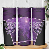 Personalized Darts Skinny Tumbler Galaxy Style Purple - Wonder Print Shop