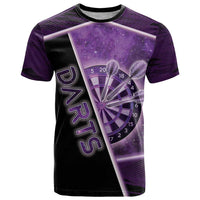 Personalized Darts T Shirt Galaxy Style Purple - Wonder Print Shop