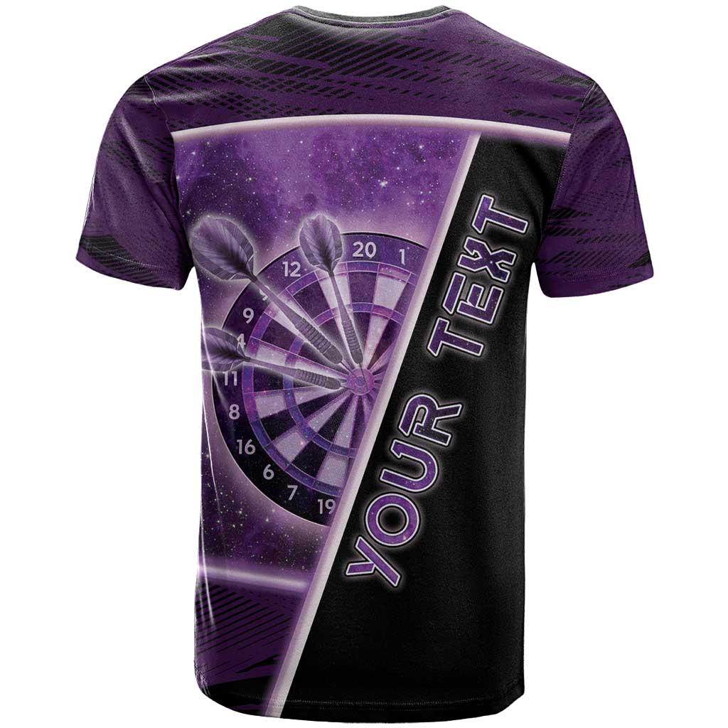 Personalized Darts T Shirt Galaxy Style Purple - Wonder Print Shop