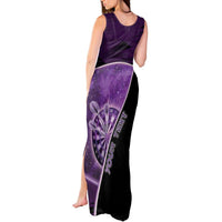 Personalized Darts Tank Maxi Dress Galaxy Style Purple - Wonder Print Shop