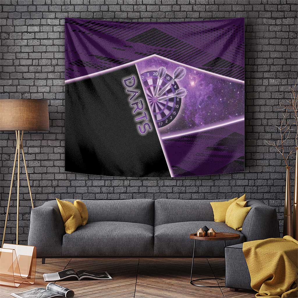 Darts Tapestry Galaxy Style Purple - Wonder Print Shop