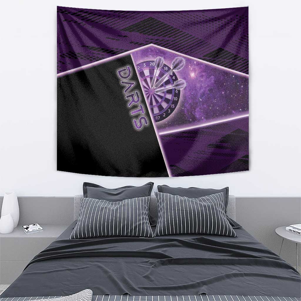 Darts Tapestry Galaxy Style Purple - Wonder Print Shop